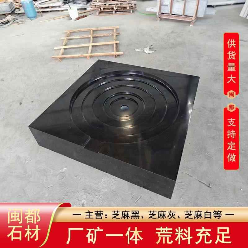 新矿中国黑水池水景石材山西黑异形加工闽都石材水景石天然石