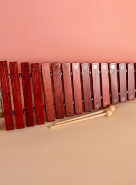 高档小木琴打击乐宝器15红木琴小学中专业打击乐器宝初敲音琴早教