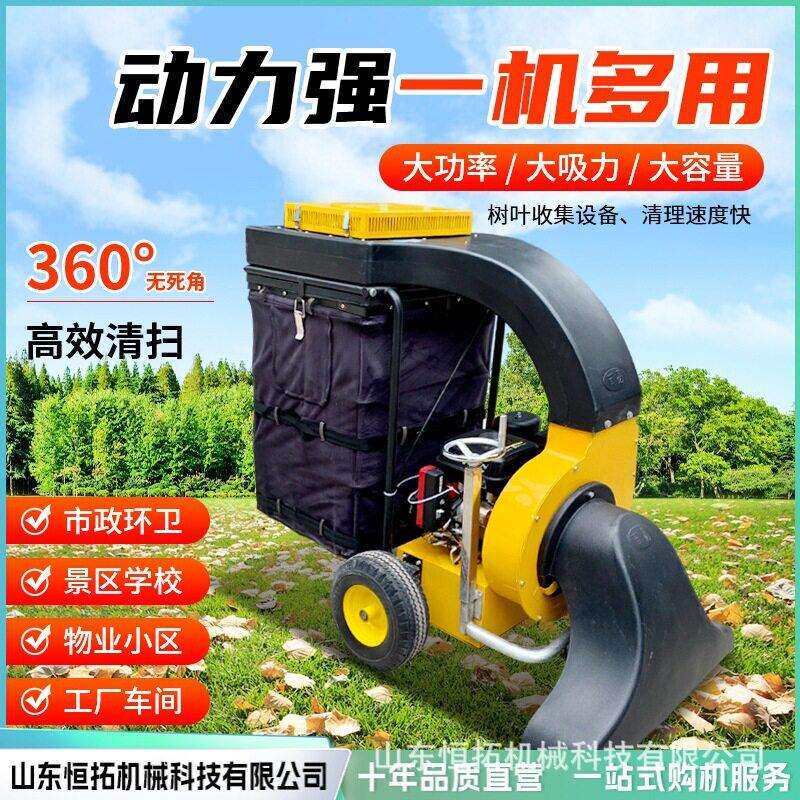 手推自走式吸叶机大功率落叶清扫清理车市政环卫路面树叶收集器