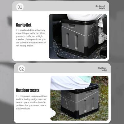 Car Toilet Bucket Strong Bearing Capacity Trash Can for Tour