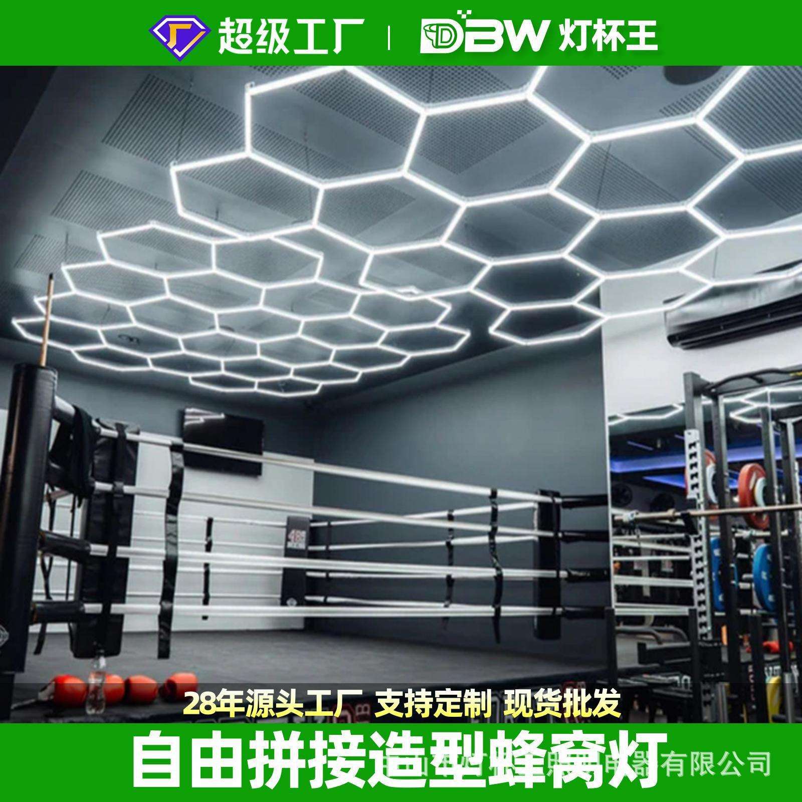 灯杯王室内LED灯串高亮节能防水防虫防潮健身房拳击馆车库蜂窝灯