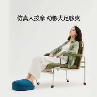 7C七西足部电动按摩仪暖脚宝桌下家用办公取暖艾灸养生足疗机