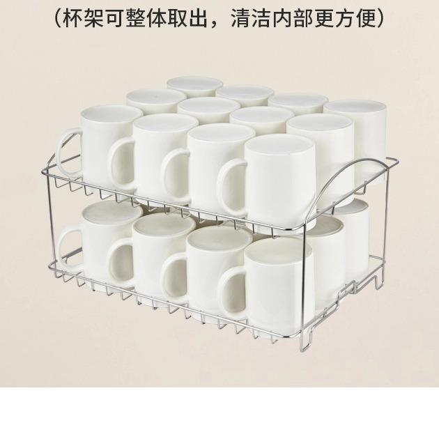 42L良誉优品小型家用茶杯收纳消毒柜紫外线烘干台式茶杯消毒柜
