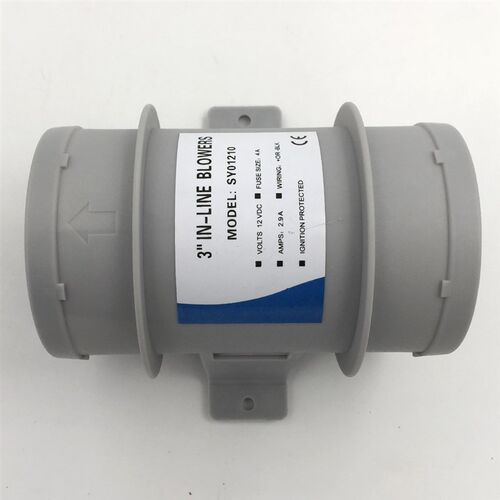 3 Inch Quiet Boat Blower Marine 12V Bay Bilge High Air Flow