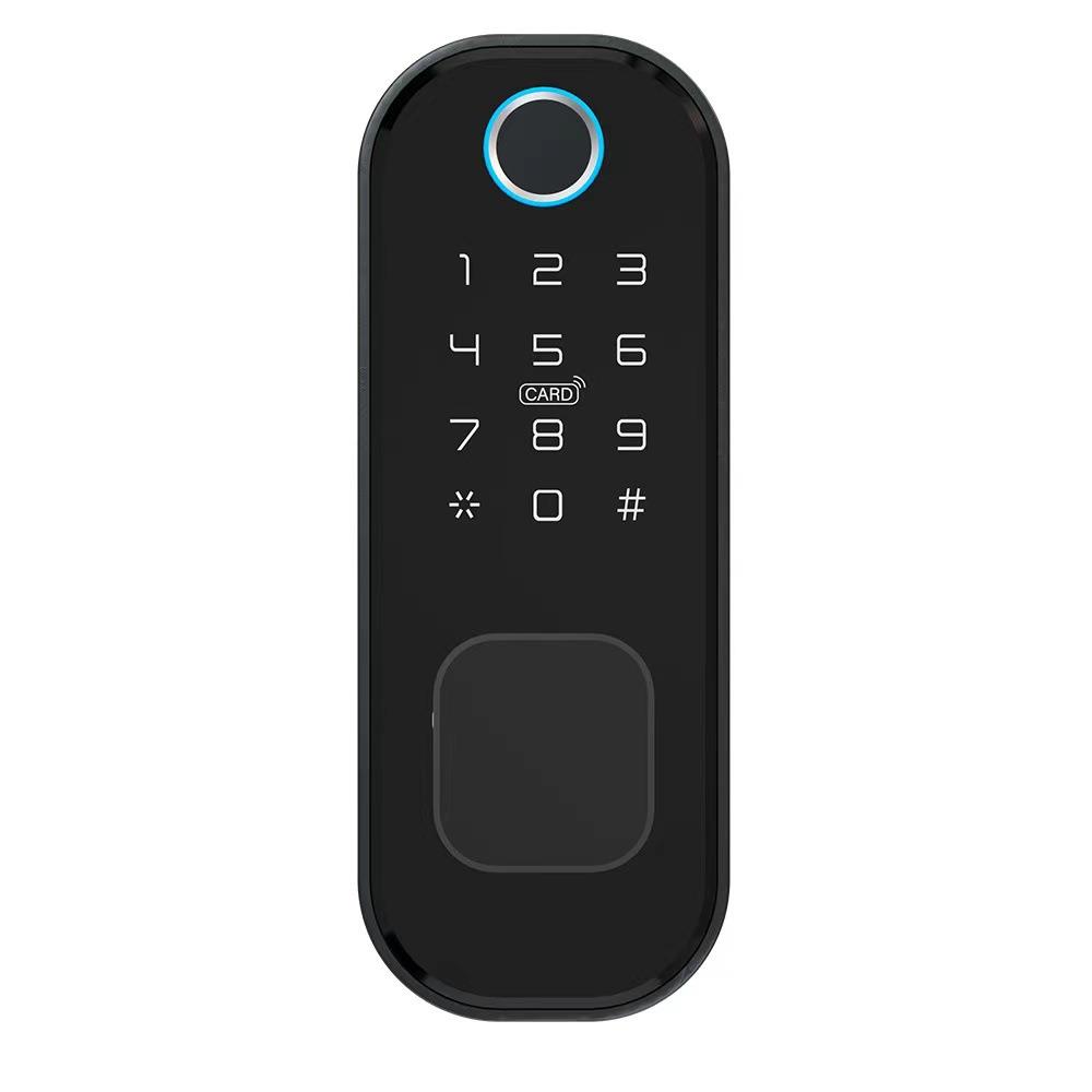 外装门锁牛头锁不锈钢门铁门木门密码锁WIFI涂鸦蓝牙通通指纹锁