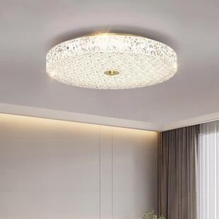 意式 轻室奢卧书房馨灯现代简约浪灯漫温主卧房间吸顶灯圆形lHY651