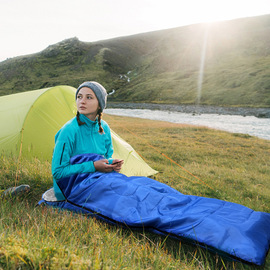 户外露营成人睡袋便携式野外野营帐篷睡袋单人，火车旅行被子两用