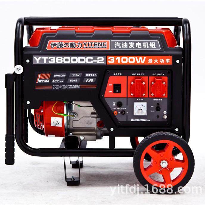 伊藤动力2/3/5kw220v汽油发电机户外露营应急电源工程施工发电机