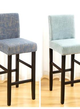 弹性通用低背椅套会议办公室电脑垫高座小板凳酒吧桌