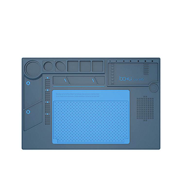 BA-695电脑手机维修台垫耐热垫TPR+硅胶2合1办公桌工作垫出口
