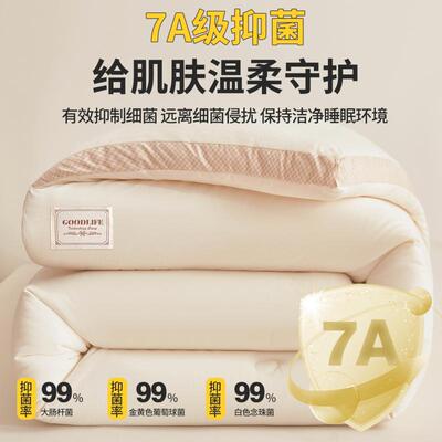 类2025升级ATCC水洗棉体拼边豆纤维立被芯被子保暖学生酒大店布草