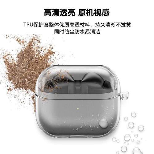 适用三星Galaxy buds3耳机外壳透明buds3pro tpu保护套incase挂绳