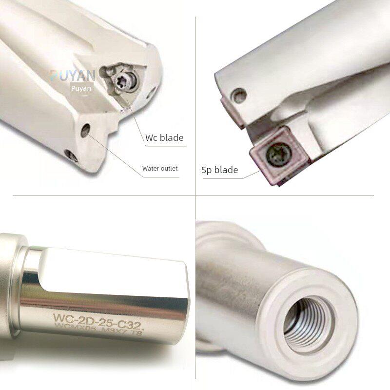 6高品质数控快速U钻扩孔钻头D2/3/4/5倍C25C32C40C20潜孔喷出水钻图片
