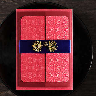 古典贺卡中国风新年送老师生日福寿退休商务结婚中秋教师节礼物男