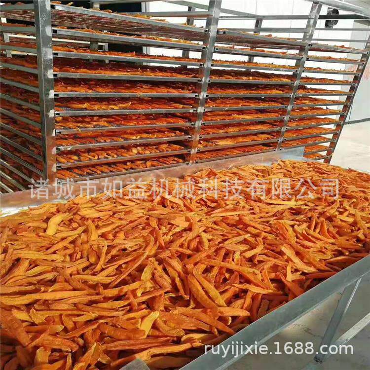 全智能红薯条烘箱 萝卜条烘干流水线 如益机械脱水蔬菜加工设备