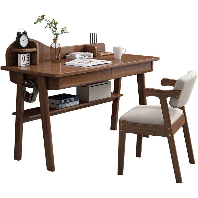 实木书桌北欧简约现代学生课桌椅家用办公电脑桌儿童学习桌子