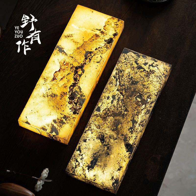 野有作创意发光干泡盘壶承日式托盘干泡台小茶台壶托茶具配件