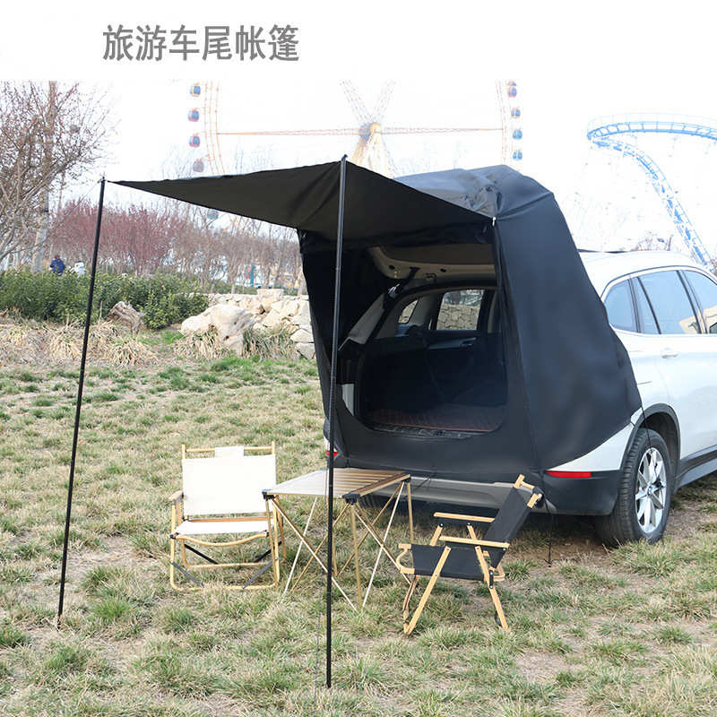汽车车尾遮阳棚 SUV车尾帐篷露营帐篷后备箱侧边延伸户外露营天幕