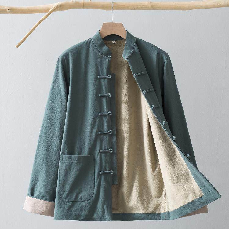 正品秋冬唐装男纯装棉加绒长袖外国套中风中式服中老年薄季款棉衣,男装,唐装,淘宝优惠券,粉丝福利购,淘宝优惠卷