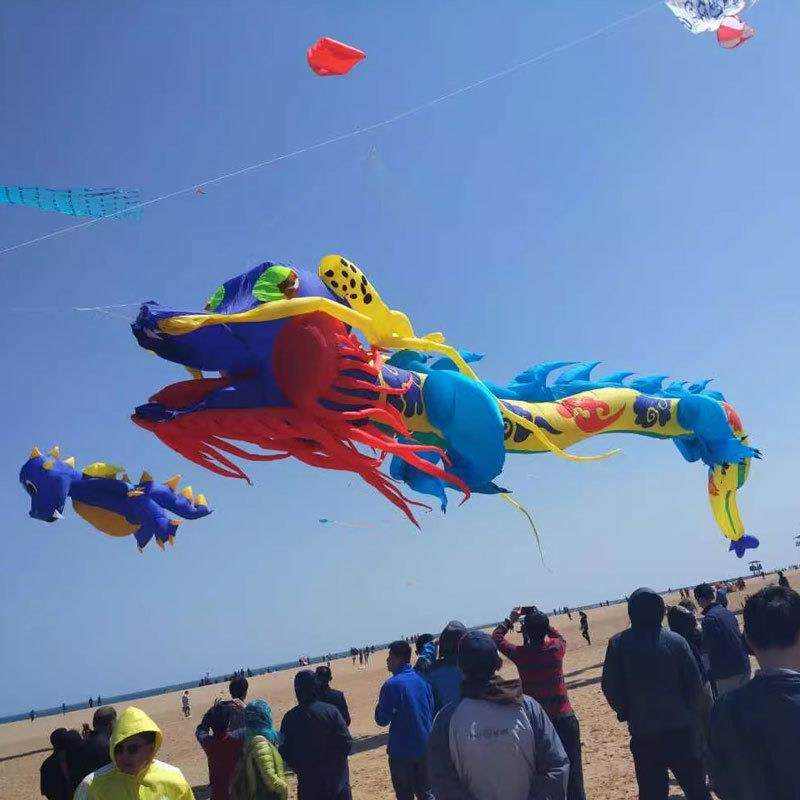 大型软体风筝充气龙挂件风筝15米龙挂件风筝