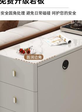 沙发边几ERZ边柜边收纳代柜家用移动茶桌边柜侧客现厅简约茶几储