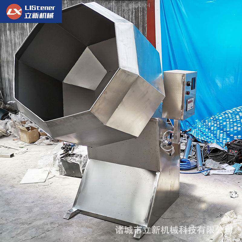 不锈钢滚筒搅拌机麻辣鸭脖调味机休闲食品八角圆桶拌料机价格