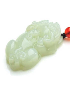 和田坠吊大小款吊和田玉坠貔貅玉石白玉貔貅