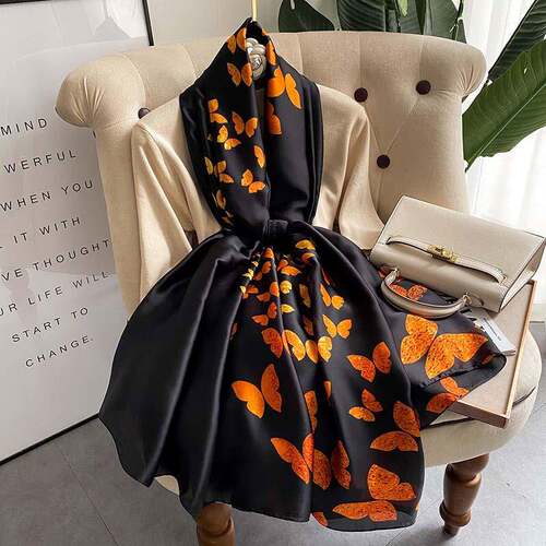 luxury brand women scarf fashion print silk scarves summer s