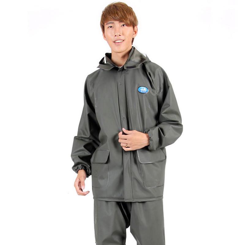 姜太公雨衣雨裤套装 加厚分体雨衣男女骑行劳保防水摩托雨衣透气