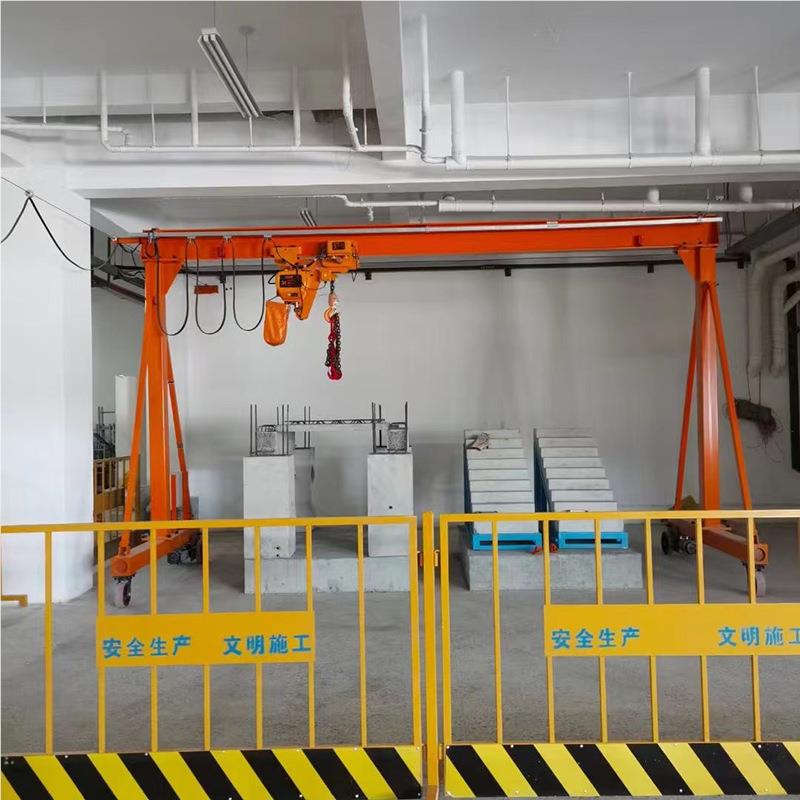 2吨拆小型简龙门架 易易装升降龙门架MH 带胶轮万向易移龙门动架