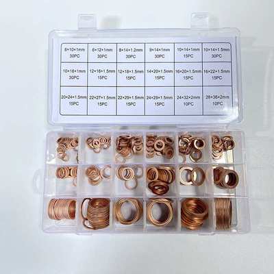 IMPA813080 铜环工具箱船用紫铜修理盒紫铜油封垫片568/350PCS