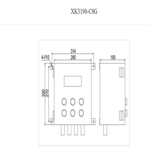 耀防爆仪表K31X90-Ex-XK3190-EC8G 隔华型称重显示器RS485输出防