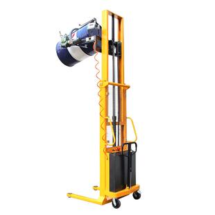 YL520YL450半电动油桶倒料车油桶倾倒车全电动油桶翻转堆高车