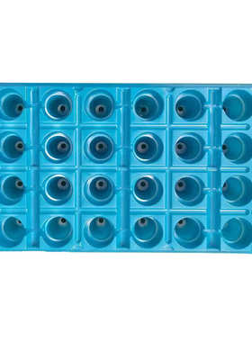 白色蓝色黑色24孔滴灌带草莓加厚育苗盘秧苗盘50孔桉树塑料穴盘