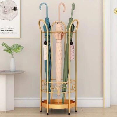 Metal Round Umbrella Stand Rack Free Standing Umbrella
