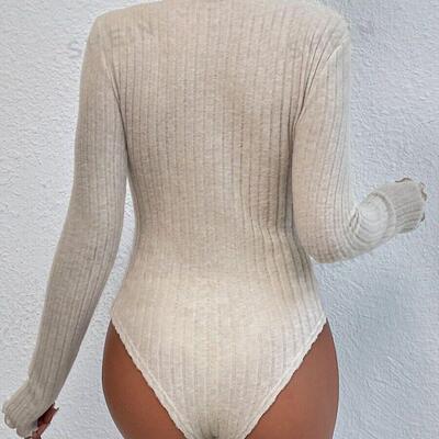 Threaded tight fitting jumpsuit top