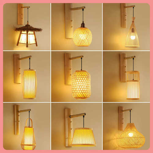 创意艺术中式壁灯墙壁走廊壁挂灯卧室床头复古新中式个性装饰灯