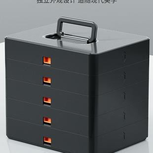 电动螺丝刀五金电工维修园林堆积箱 壹家居家用分层工具箱套装