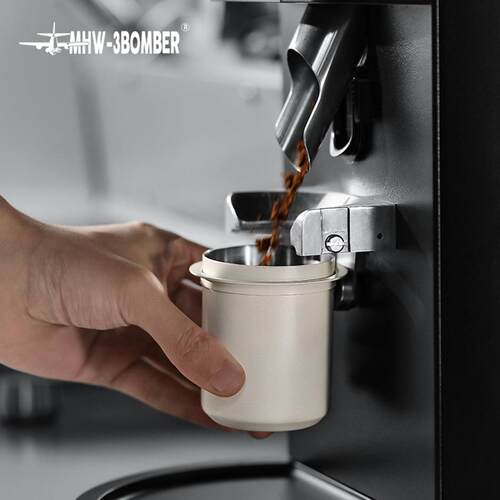 MHW-3BOMBER轰炸机倒扣接粉杯58mm手柄通用落粉杯意式磨豆接粉器