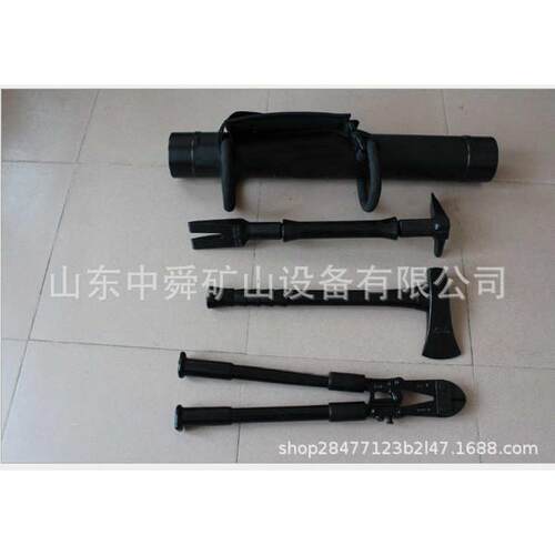 黑鹰破门器破拆工具组 消防手动破拆工具五件套 35磅破拆撞门器锤