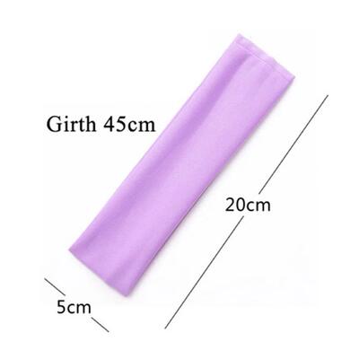 Fashion Absorbing Sweat Yoga Headband Candy Color Wide White