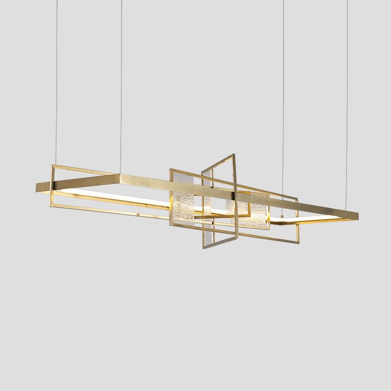 北欧现代简约玻璃金属艺术客厅餐厅吊灯美式设计师样板房创意灯具