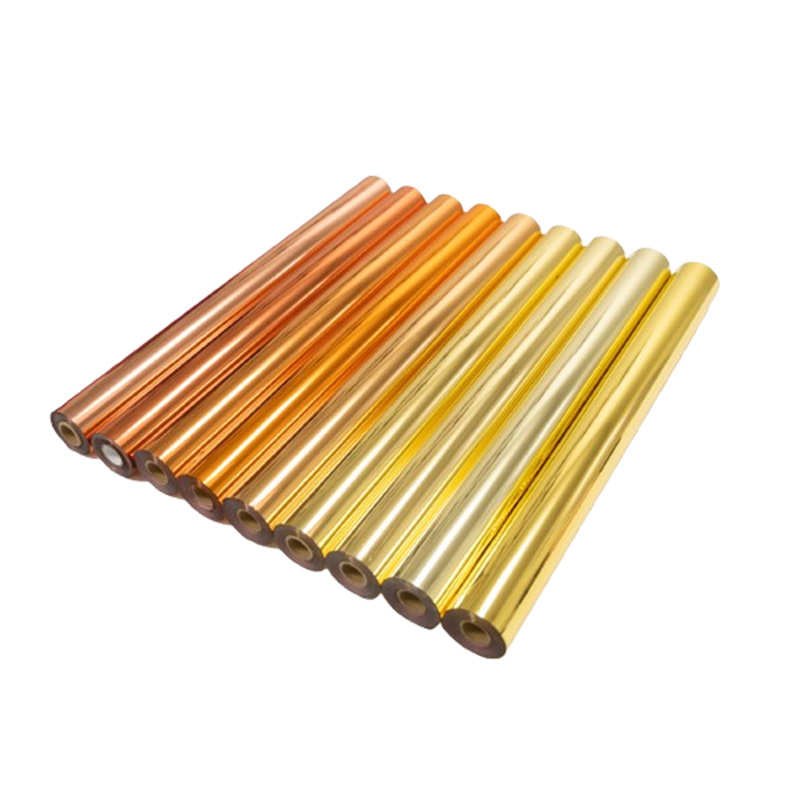 厂家批发纸张皮革植绒烫金纸咖啡底烫金膜彩色烫金箔电化铝