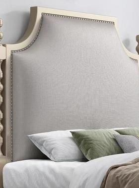 简约卧储物公21780主床1.床8m软靠包婚床美式实木床主大储靠物床