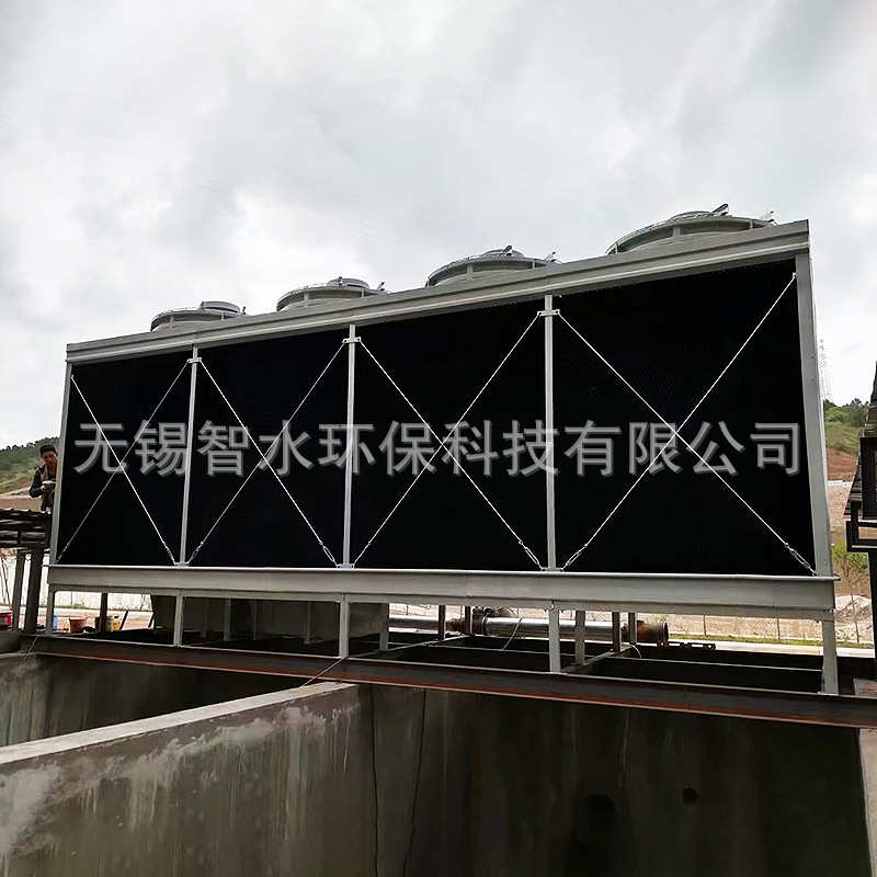 厂家生产钢壳冷却塔ZSKH常温型横流方形玻璃钢冷却塔工业凉水塔