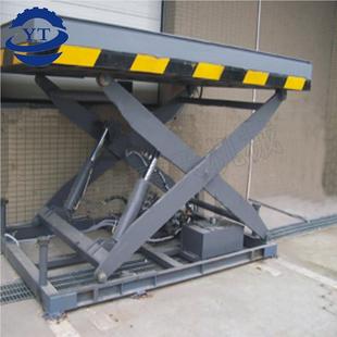 厂仓房用大吨位载重卸货升降平 降机738 固定剪叉库式 电动液压升装