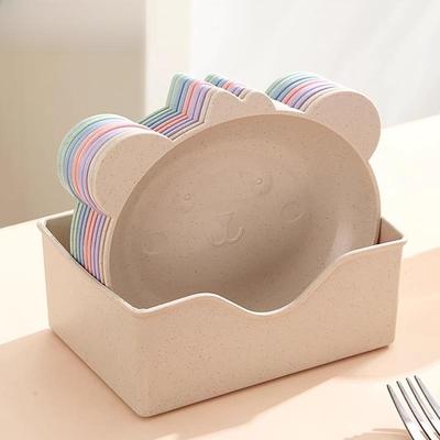 可爱小熊吐骨头盘碟家用食品级餐桌垃圾盘碟创意吐骨碟桌面渣盘子