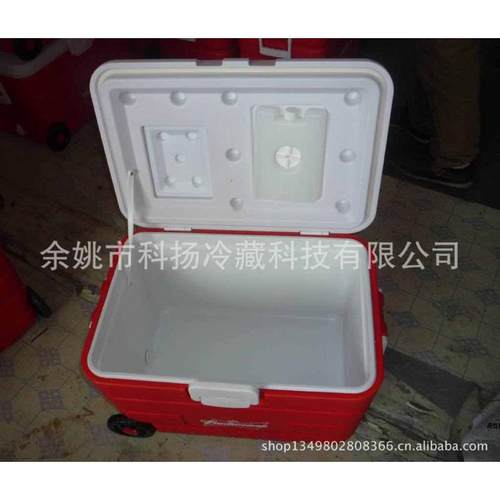 40L升配轮子钓箱 便携式 户外酒店餐饮冷链拉杆保温箱冷藏箱PU