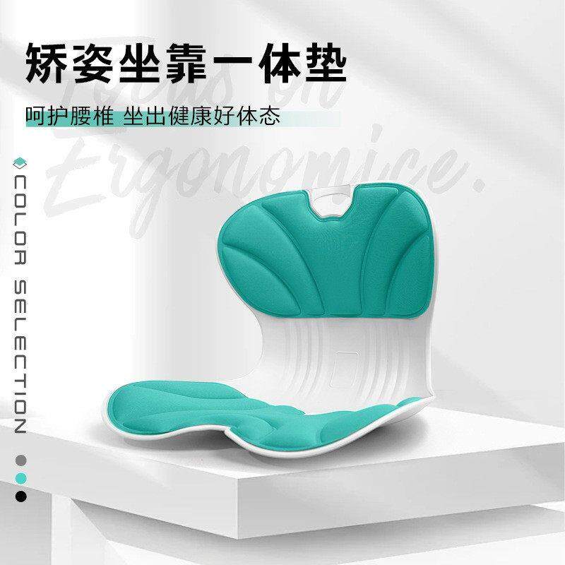 人体工学护腰坐垫靠背一体办公室靠背垫护腰坐姿椅久坐不累腰靠垫