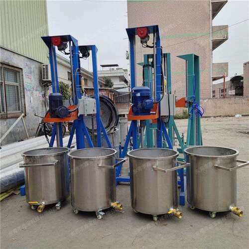 云浮陶瓷釉环保墙漆搅拌机 4KW防水涂料 高速液体浆料分散机现货